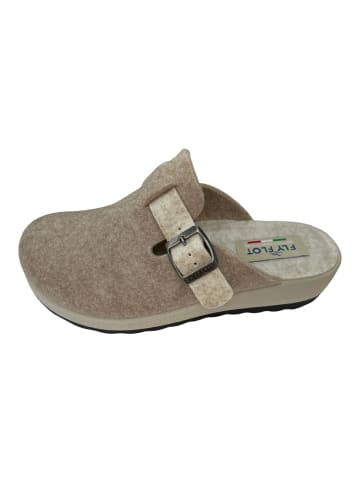 FLY FLOT Hausschuh Pantoffel in beige