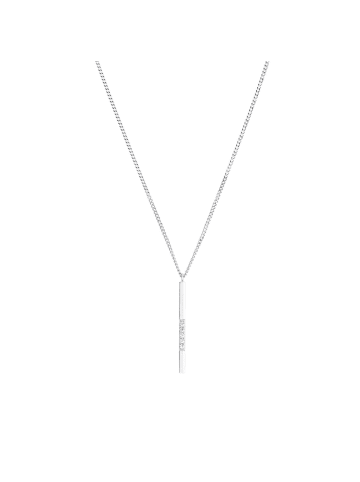 Tom Tailor Kette mit Anhänger Silber 925, rhodiniert in silber