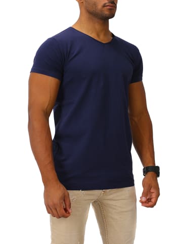 Joe Franks Joe Franks Joe Franks Herren Basic T-Shirts V-Neck HIGH in navy