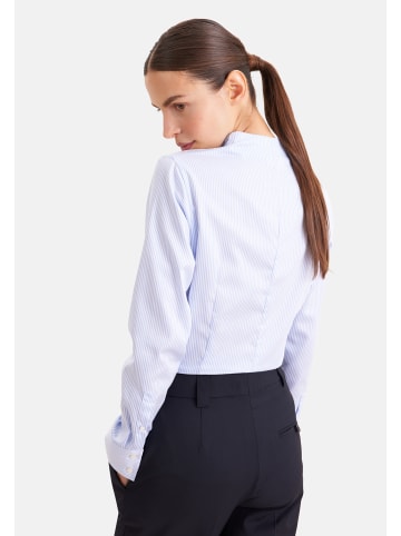 Seidensticker Kelchkragenbluse Slim in Mittelblau