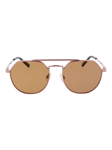 Serengeti Unisex Sonnenbrillen Aviator Roségold