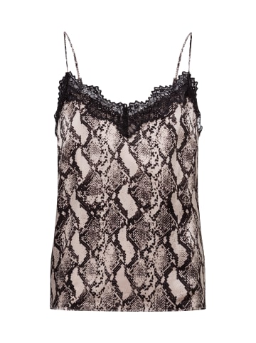 NÜMPH Blusentop Nuvictoria in beige schwarz