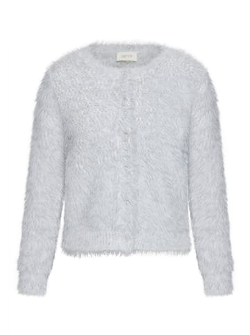 CARTOON Strick-Cardigan mit Rundhalsausschnitt in Grau