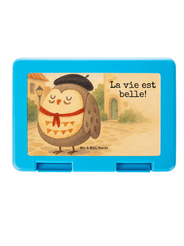 Mr. & Mrs. Panda Lunchbox Eule Frankreich Design mit Spruch in Weiß