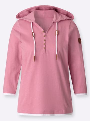 WITT WEIDEN 2-in-1-Shirt in altrosa-weiß