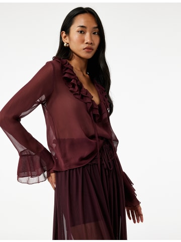 KOTON BLUSE LS in Bordo