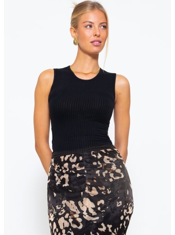 SASSYCLASSY Top mit Cut-Out in schwarz