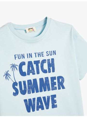 KOTON T-shirt in Blau