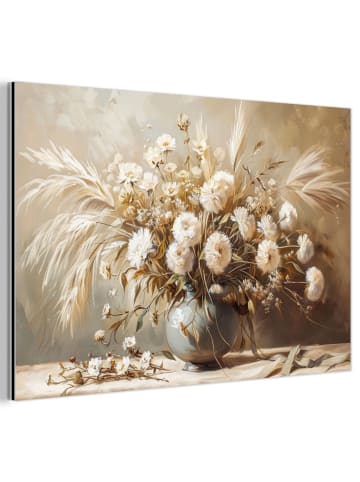 OnlyWow Metallbild Elegante Blumen