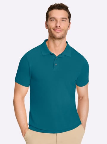 WITT WEIDEN Kurzarm-Poloshirt in aquapetrol
