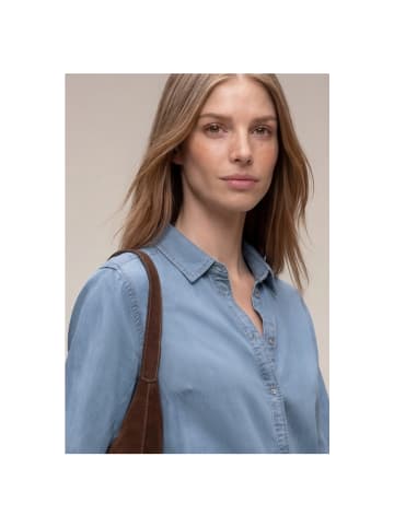 Street One Langarmbluse in light blue soft wash
