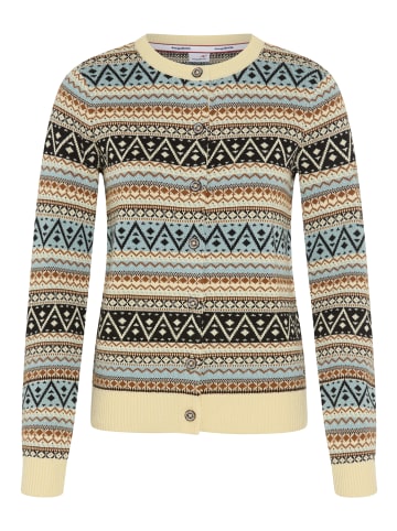 Kangaroos Jacquardstrickjacke in Hellblau-natur