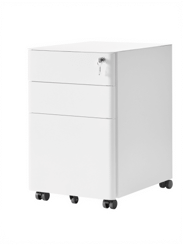SONGMICS Aktenschrank Berend in Weiß - (B)39 x (H)59 x (T)50 cm