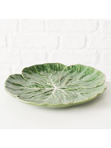 Boltze Großer Teller aus Servierschale Cabbage in grün