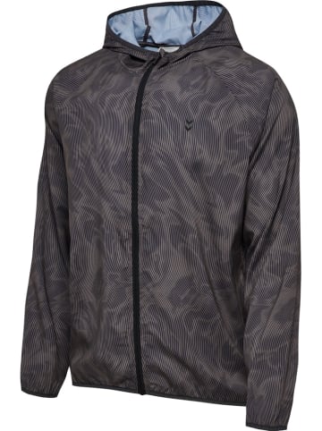 Hummel Trainingsjacke "Hmlpulse Aop Windbreaker Jacket" in Grau