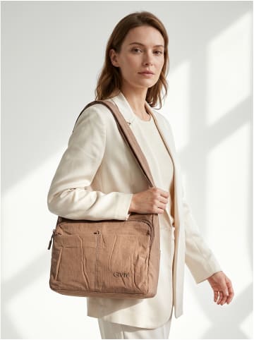 GianMarco Venturi Umhängetasche in KHAKI