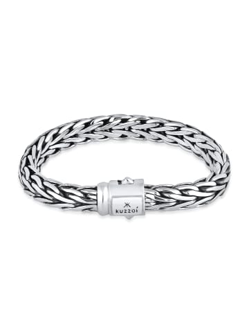 KUZZOI Armband 925 Sterling Silber Twisted in Silber