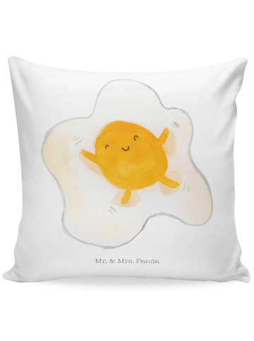 Mr. & Mrs. Panda Sofa Kissen Spiegelei Ei ohne Spruch in Weiß