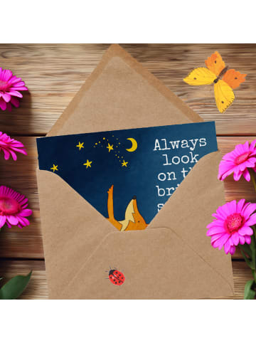 Mr. & Mrs. Panda Grußkarte Fuchs Sterne Design mit Spruch in Weiß