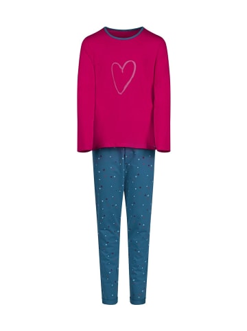 Skiny Pyjama in Pink/Blau