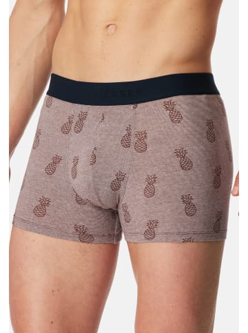 Schiesser Retro Short / Pant 95/5 Organic Cotton in Dunkelblau / rot