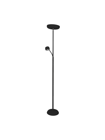 näve LED Stehleuchte "ROMIS" in schwarz - (L)26 cm x (B)43 cm x (H)180 cm - EEK E