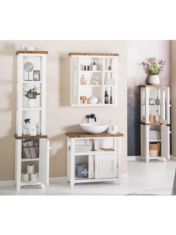 home24 Hochschrank Balignton in Weiß