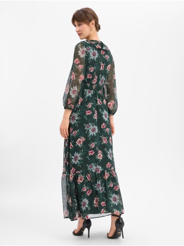Zero Maxikleid in tanne mehrfarbig - 0001