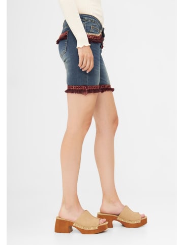 TOOCHE Shorts "Blumen" in blau