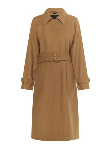 DreiMaster Damen Übergangsmantel Aus Wollgemisch in Sand