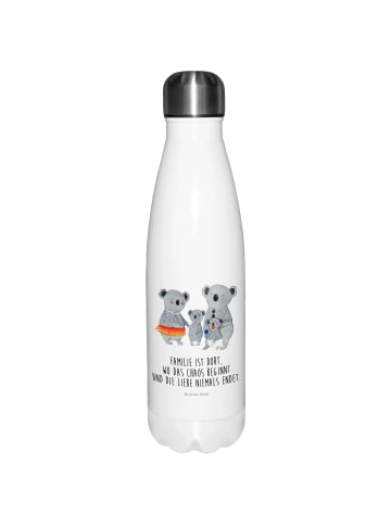 Mr. & Mrs. Panda Thermosflasche Koala Familie mit Spruch in Weiß