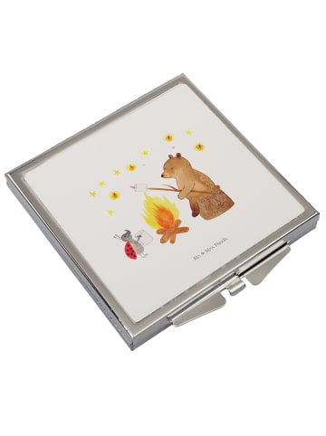 Mr. & Mrs. Panda Handspiegel Bär & Marienkäfer Lagerfeuer ohne S... in Weiß