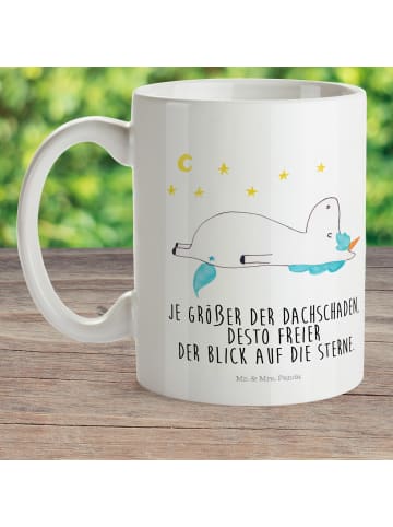 Mr. & Mrs. Panda Kindertasse Einhorn Sternenhimmel mit Spruch in Weiß