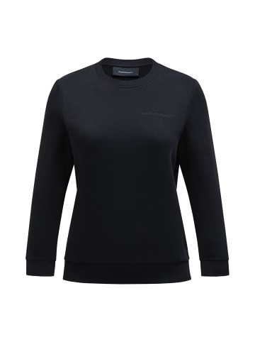 Peak Performance Sweatshirtpullover W Original Small Logo Crew in SCHWARZ