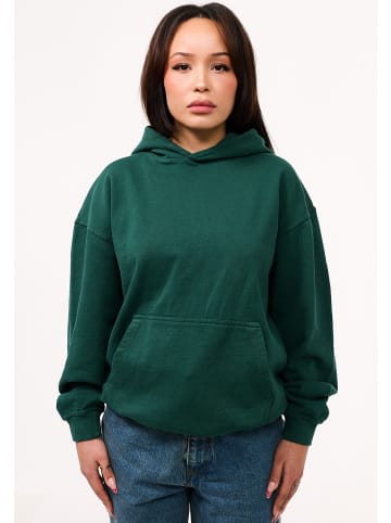 DAILY COTTON Kapuzenpullover - DCOLM Heavy Oversize Blank Hoodie in Forest Green Washed