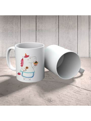 Mr. & Mrs. Panda Kaffeetasse Einhorn Küche ohne Spruch in Weiß