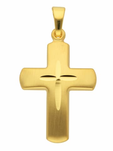 Adeliás 333 Gold Kreuz Anhänger in gold