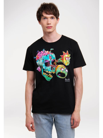 Logoshirt T-Shirt Rick & Morty - Eyeball Skull in schwarz