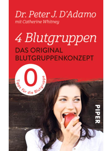 PIPER Buch - 4 Blutgruppen - Das Original-Blutgruppenkonzept