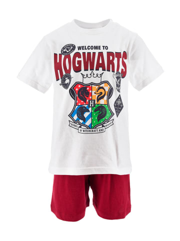 Harry Potter Harry Potter Pyjama Schlafanzug kurzarm in weiß