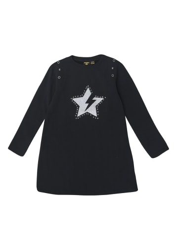KOROSHI Gestricktes Mädchenkleid mit Stickerei in SCHWARZ