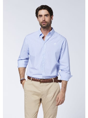 Polo Sylt Hemd im Streifen-Look in Blau