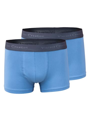 Vincent Creation® 2 Stück Boxershorts-Hipster in blau