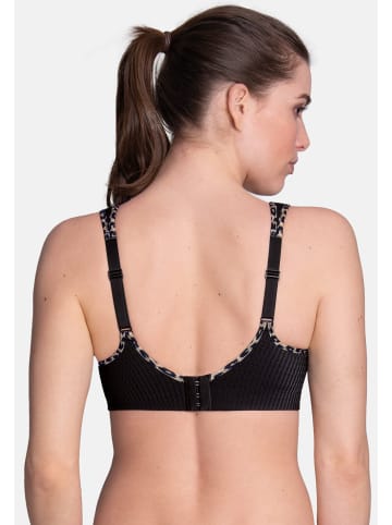 Anita Sport-BH Air Control Deltapad in Schwarz/Kalahari