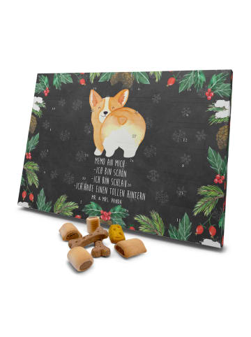 Mr. & Mrs. Panda Adventskalender Hund Corgi Po mit Spruch in Kreidetafel