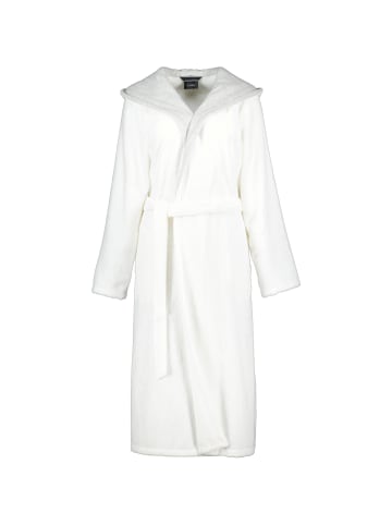 Cawö Cawö Bademäntel Damen Kapuze Classic 4345 weiß-silber - 607 in weiß-silber - 607