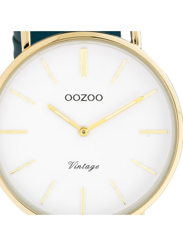 Oozoo Analog-Armbanduhr Oozoo Vintage Series türkis mittel (ca. 36mm)
