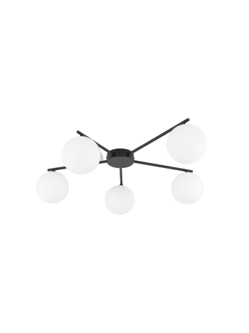 Licht-Erlebnisse Deckenlampe (B)58.5 x (L)67 x (H)15 cm in Schwarz Weiß