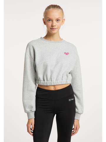 myMO ATHLSR Damen Sweatshirt in Hellgrau Melange