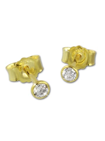 GoldDream Ohrringe Gold 333 Gelbgold - 8 Karat Glitzer Ohrstecker